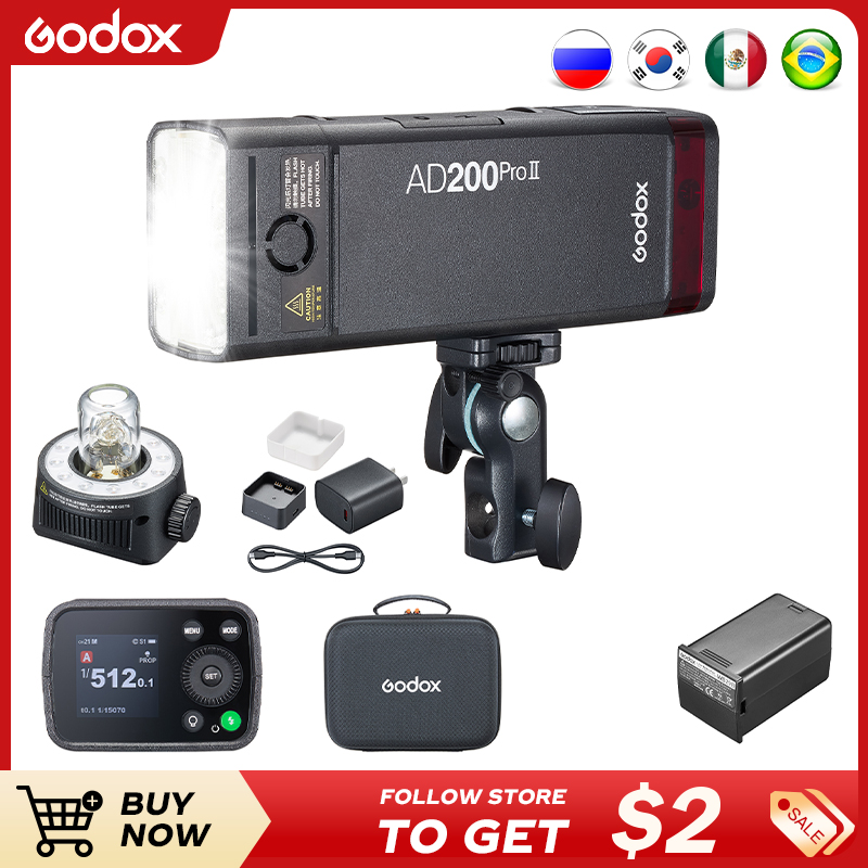 Photography Lighting Kit Godox - Godox AD200ProII TTL 2.4G Bezprzewodowa kieszonkowa