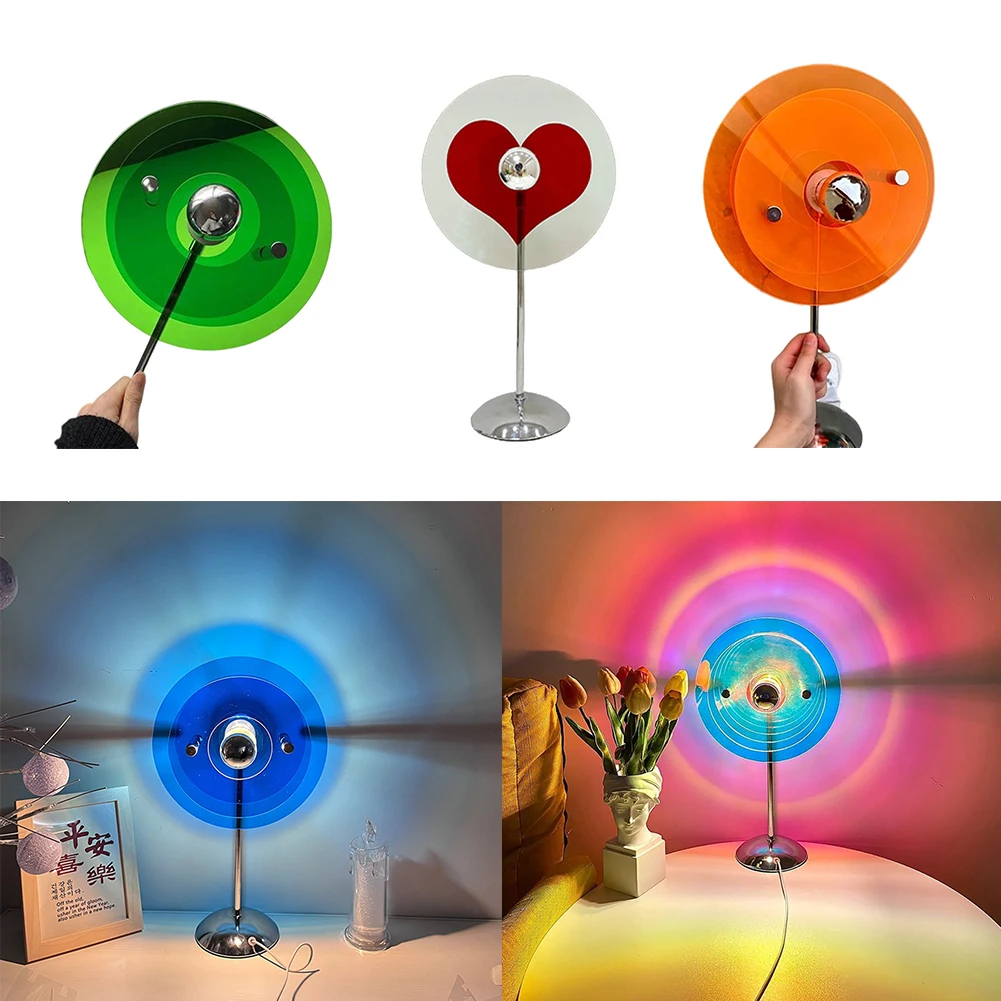 Photography Lighting No Shadows - Lampa stołowa USB Romantyczna lampa projektora