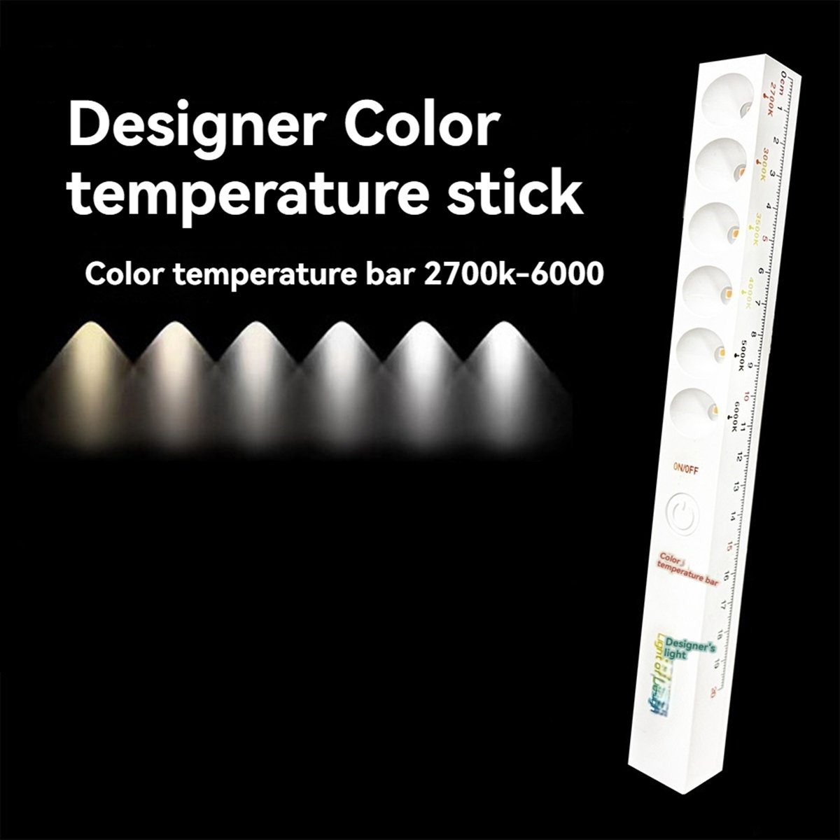 Photography Lighting Wand - Lampa LED z regulacją temperatury barwowej,