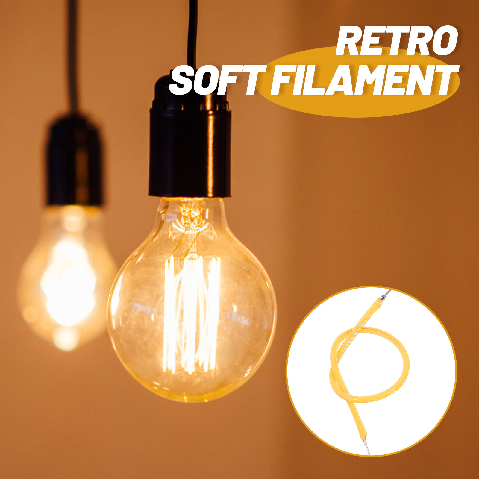 Photography Lighting For Indoor - 6 szt. Retro Elastyczne Filamenty LED