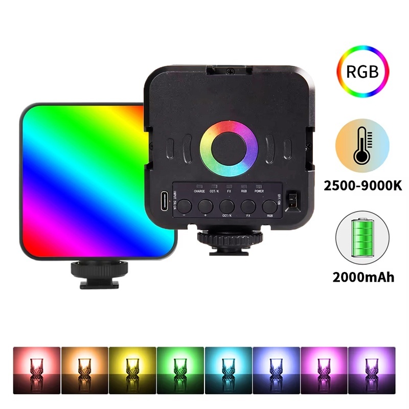 Photography Lighting Rgb - Przenośna mini lampa wideo RGB do