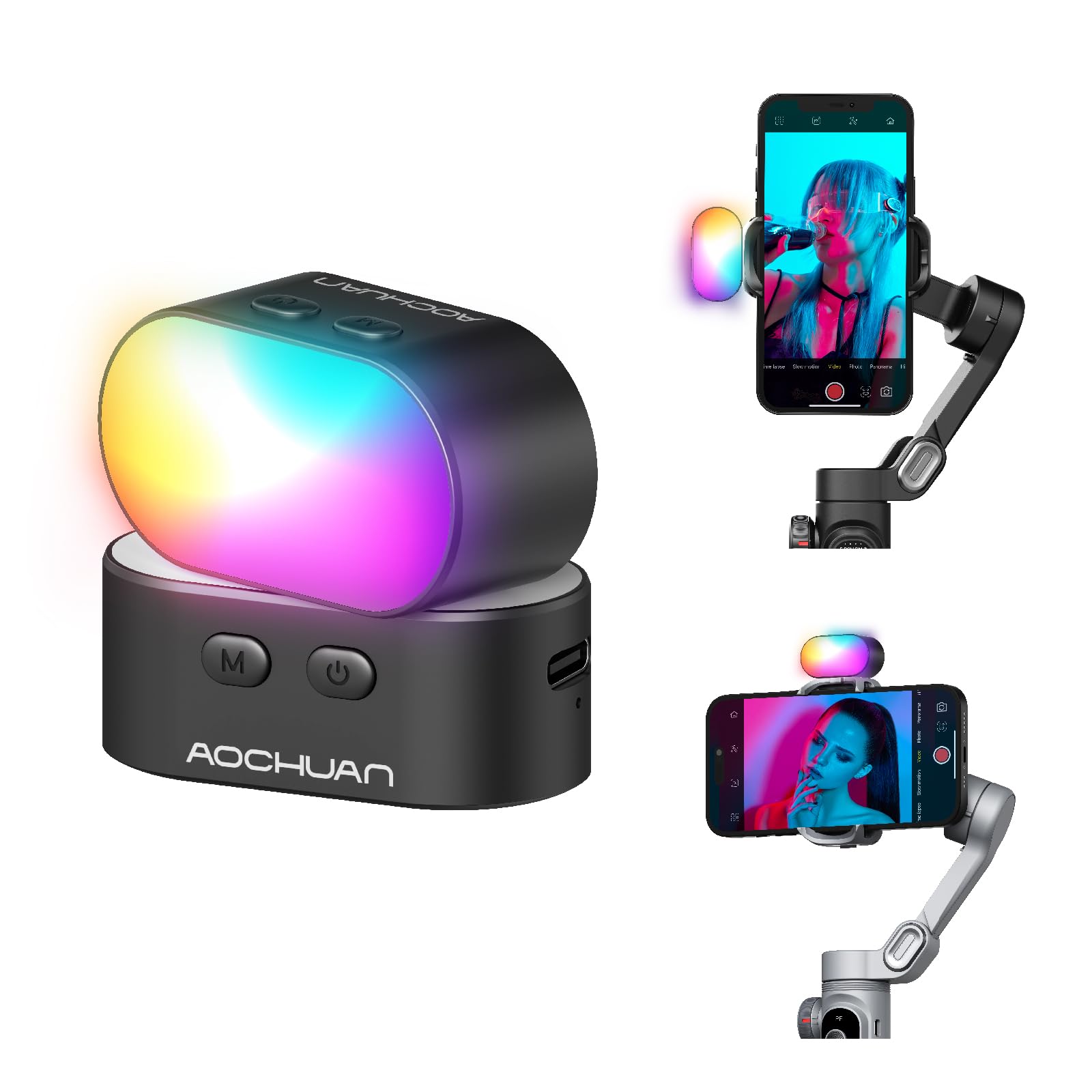 Torjim Rgb Photography Video Lighting - AOCHUAN RGB Magnetyczne światło wypełniające do