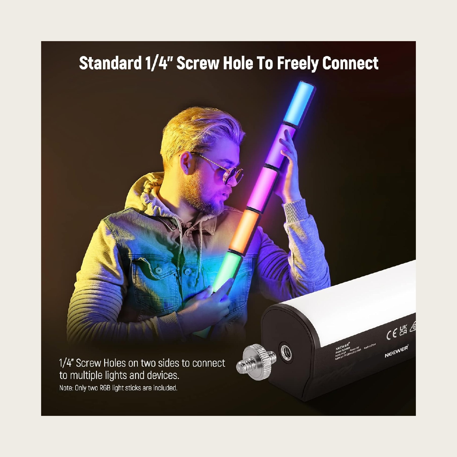 NEEWER Zestaw 2 szt. 360 °   P – Photography Lighting Wand recenzja i cena
