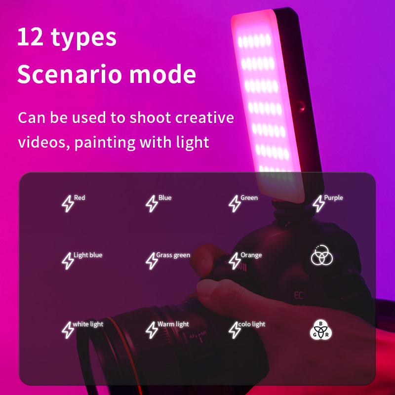 Lampa wideo RGB Przenośna kame – Torjim Rgb Photography Video Lighting recenzja i cena