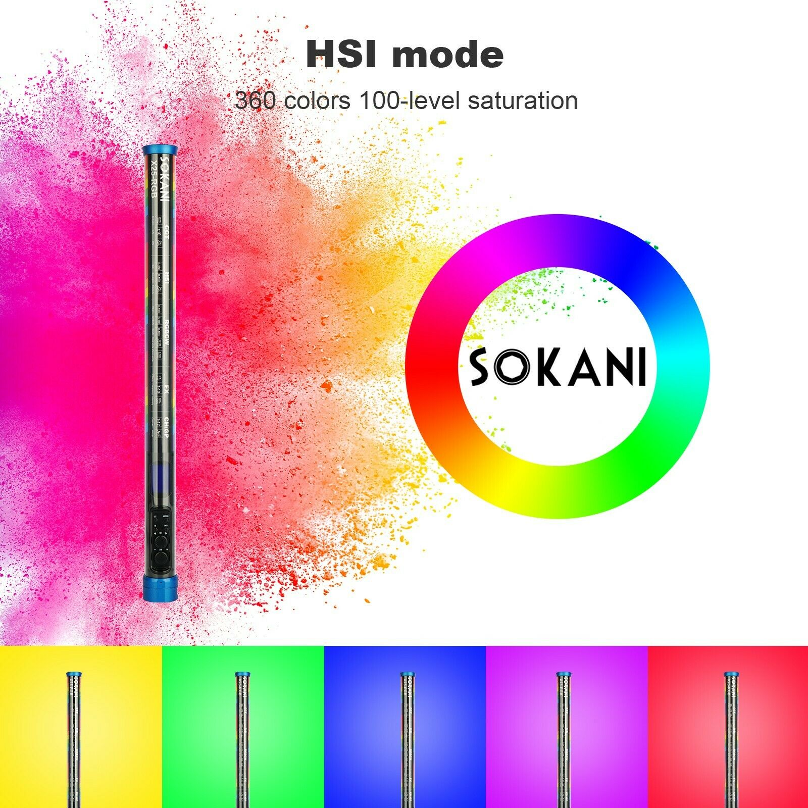 Sokani X25 RGB LED Video Light – Torjim Rgb Photography Video Lighting recenzja i cena