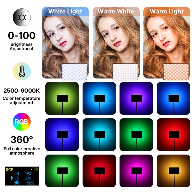 Ulanzi LT003 15W RGB Video Lig – Torjim Rgb Photography Video Lighting recenzja i cena