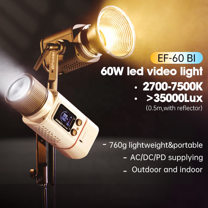 JINBEI EF-60BI 60W Przenośny,  – Good Lighting In Photography recenzja i cena