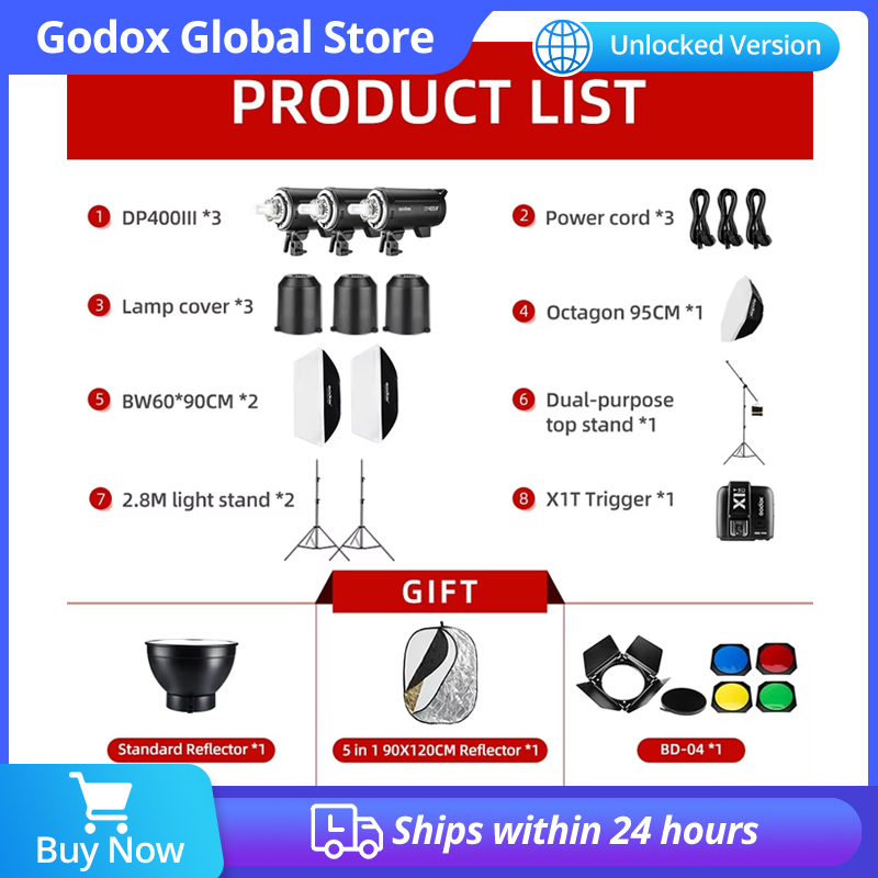 1200W Godox DP400III DP400III- – Photography Lighting Kit Godox recenzja i cena